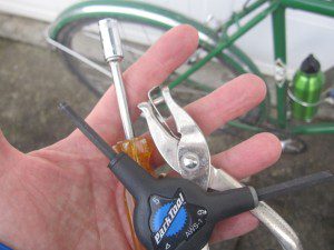 Tools - hole punch, nut driver, hex tool