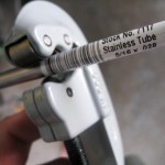 Superior tube cutter cutting 5/16 stainless tubing