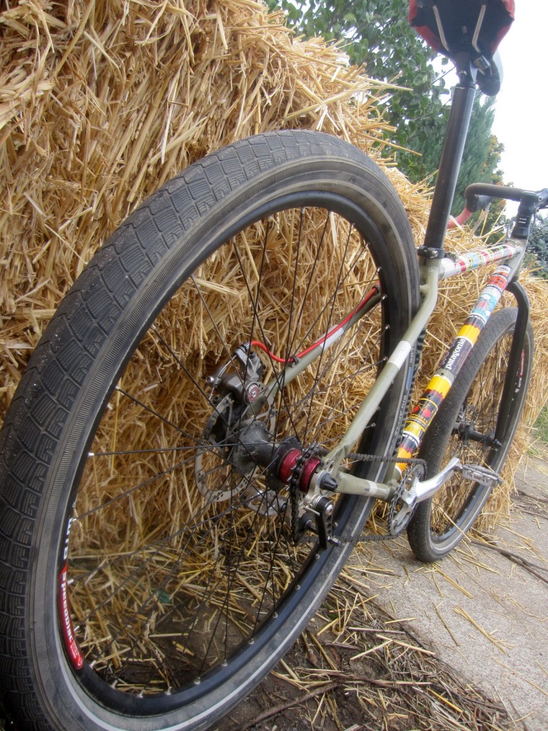 60mm Schwalbe rubber on a Fisher Utopia